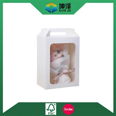 Cardboard Gift Box With Handle