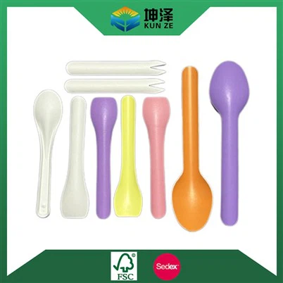 Colored Spoon And Fork