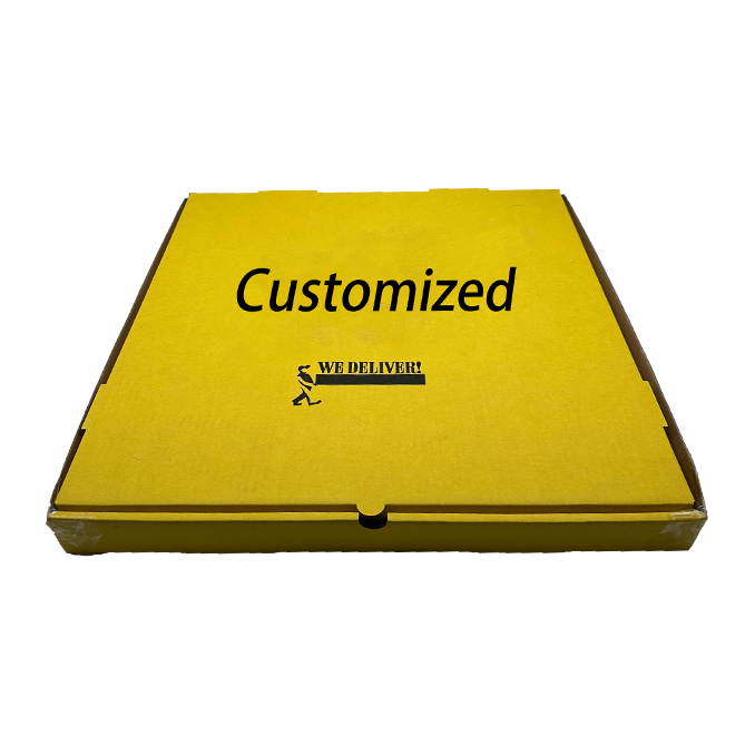 Pizza With Yellow Box
